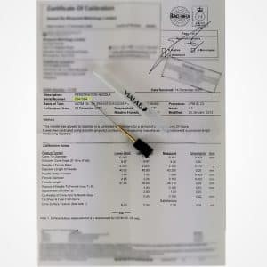 AGUJAS CERTIFICADAS UKAS ASTM D5 EN 1426