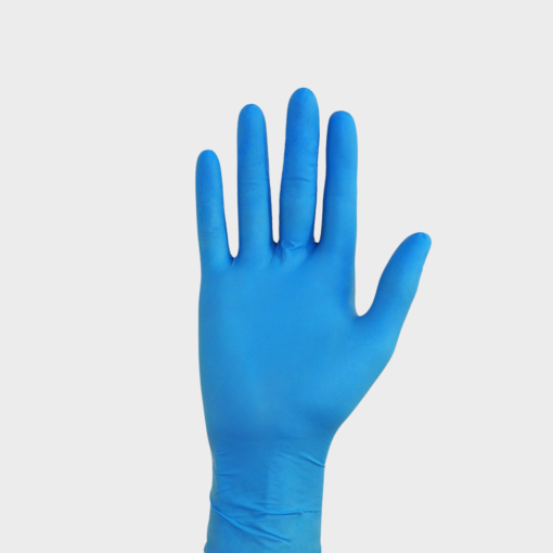 Gants en nitrile bleu à usage unique (6/7; boite de 100)