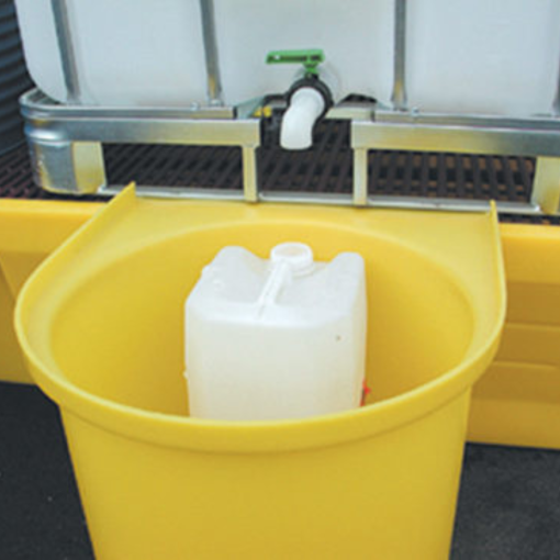 Réceptacle pour soutirage | Bac de rétention