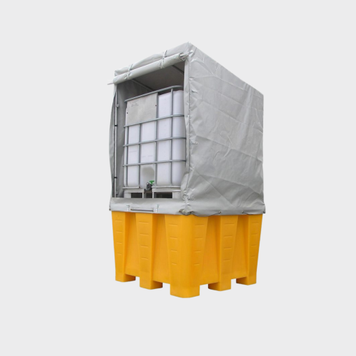 Système bâché | Bac de rétention | 1 IBC